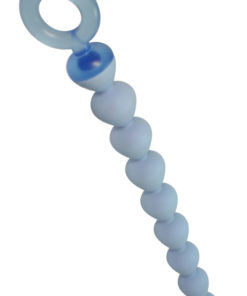 Sex In The Shower Silicone Anal Beads - Blue