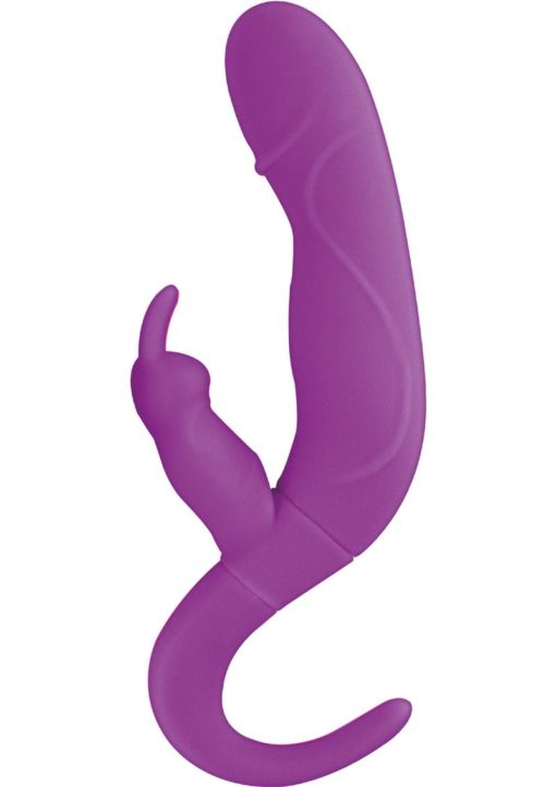 Sex Orgasm Bunny Rechargeable Silicone Vibrator - Purple