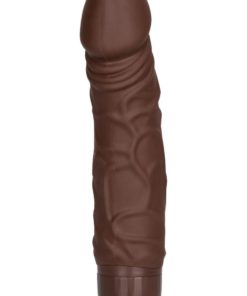 Silicone Stud Woody Vibrator - Chocolate