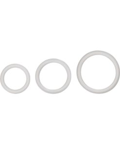 Silicone Support Rings Cock Rings (3 Piece Set) - Clear