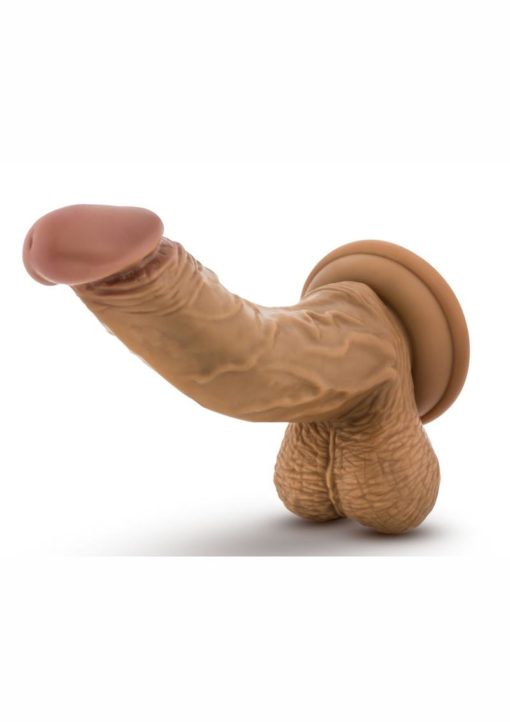Silicone Willy`s Silicone Dildo With Balls 6.5in - Caramel