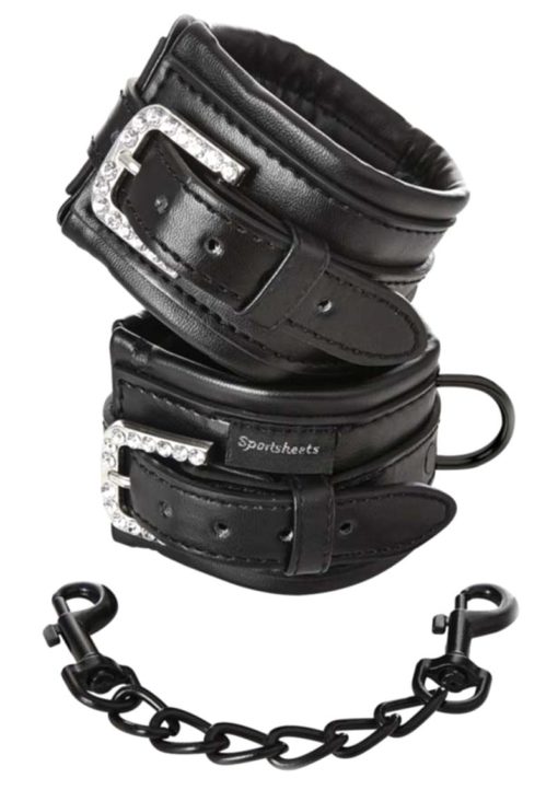 Sincerely Bling Cuffs Adjustable - Black