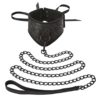 Sincerely Lace Adjustable Posture Collar And Leash - Black