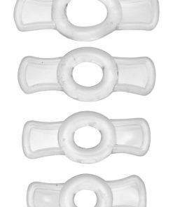 Size Matters Endurance Clear 4 Ring Penis Set
