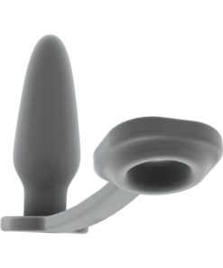 Sono No 1 Butt Plug With Cock Ring Flexible Silicone - Grey