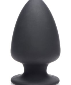 Squeeze-It Squeezable Silicone Anal Plug - Small - Black