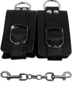 Strapped Plush Restraints - Black