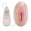 Sultry Vibro Vibrating Masturbator With Bullet And Remote Control - Pussy - Vanilla