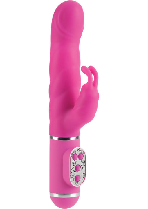 Tantric Mantra Silicone Vibrator Waterproof Pink