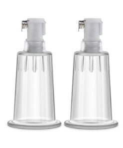 Temptasia Nipple Pumping Cylinders (Set of 2) 1in - Clear