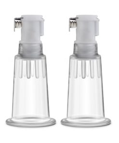 Temptasia Nipple Pumping Cylinders (Set of 2) .75in - Clear