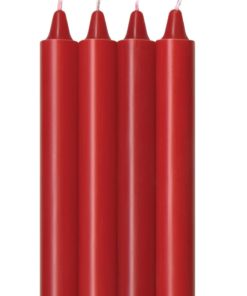 The 9`s - Make Me Melt Warm-Drip Candles 4 Pack - Red Hot