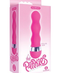 Curvy Silicone Mini Vibe 4.5in - Pink