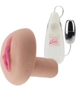 The Blonde Starlet Vibrating Masturbator With Remote Control - Pussy - Vanilla