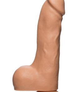 The D Master D Firmskyn Dildo with Balls 10.5in - Vanilla