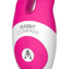 The Lay On Rabbit Rechargeable Silicone Massager - Hot Pink