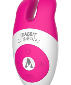 The Lay On Rabbit Rechargeable Silicone Massager - Hot Pink