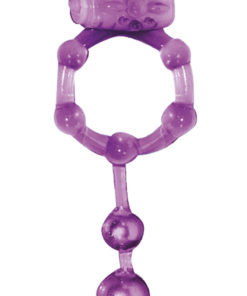 The Macho Erection Keeper Vibrating Cock Ring -Purple