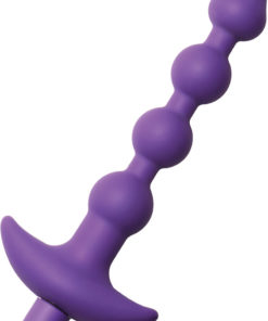 Trinity Vibes Violet Vibrating Silicone Anal Beads