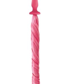 Unicorn Tails Silicone Anal Plug - Pastel Pink