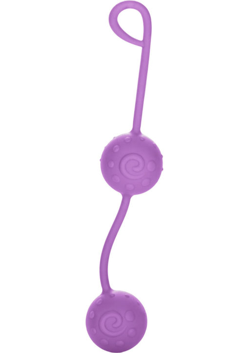 Up Tone it Up Silicone Weighted Orgasm Balls Purple 7.5 Inch