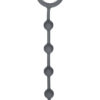 Up Wind it Up Beaded Silicone Probe with Designer Pull Ring Grey 9 Inch