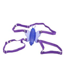 Venus Butterfly Mini Wireless Strap-On - Purple