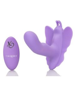 Venus Butterfly Silicone Remote Rocking Penis USB Rechargeable Waterproof Purple