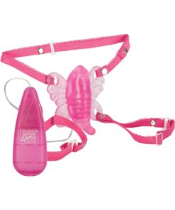 Venus Butterfly Strap-On With Remote Control - Pink