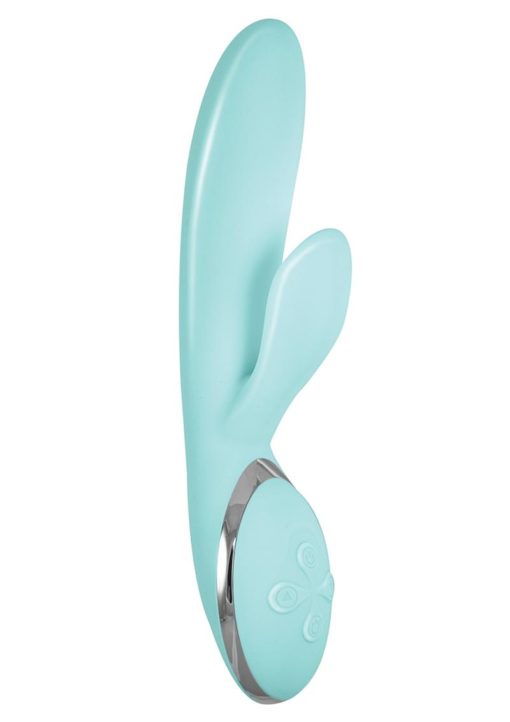 Vibes Of New York Heat Up Pleasure Rechargeable Silicone Warming Vibrator - Aqua