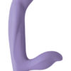 Vibrating Strapless Strap On Silicone - Lavender
