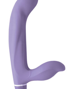 Vibrating Strapless Strap On Silicone - Lavender
