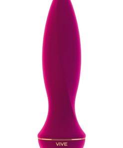 Vive Aki Silicone Rechargeable Vibrating Butt Plug - Pink