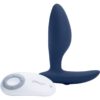 We-Vibe Ditto Vibrating Rechargeable Silicone Butt Plug with Remote Control - Blue