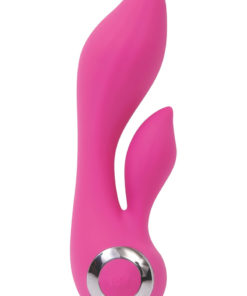 Wild Orchid Rechargeable Silicone G-Spot Dual Vibrator - Pink