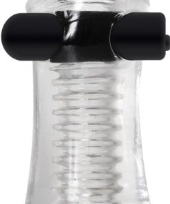 Zero Tolerance Pop Compact Textured Stroker With Rechargeable Bullet And DVD Download - Clear And Black