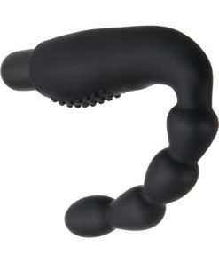 Zero Tolerance The Emperor Silicone Prostate Stimulator With Rechargeable Bullet And Remote Control - Black