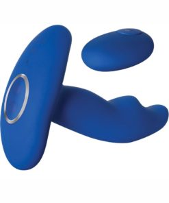 Zero Tolerance The Great Prostate Stimulator Rechargeable Silicone Massager With Remote Control - Blue