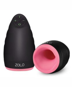 Zolo Warming Dome Rechargeable Vibrating Masturbator - Pink/Black
