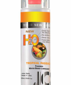 JO H2O Water Based Flavored Lubricant Tropical Passion 4oz