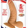 Real Skin All American Whoppers Dildo with Balls 6.5in - Vanilla
