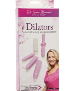 Dr. Laura Berman Dilators Set of 4 Interlocking Sizes Plus Sleeve - Lavender