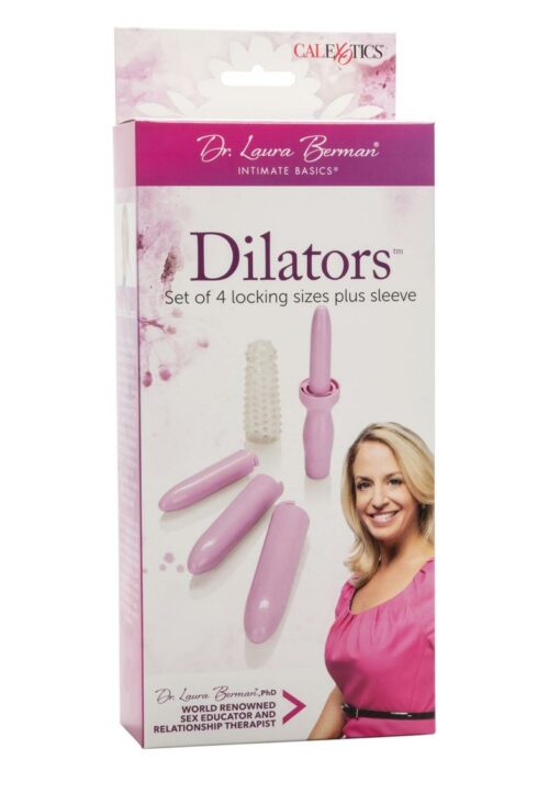 Dr. Laura Berman Dilators Set of 4 Interlocking Sizes Plus Sleeve - Lavender