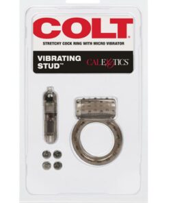 COLT Vibrating Stud Cock Ring - Black