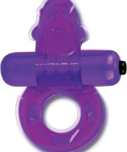 Purrfect Pets Tickle Me Dolphin Silicone Stimulator with Vibrating Bullet - Purple
