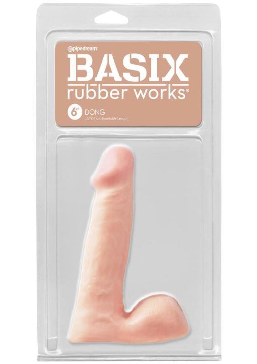 Basix Rubber Works Dong 6in - Vanilla