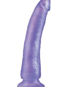 Basix Dong Slim 7 with Suction Cup 7in - Purple