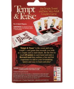 Tempt and Tease Couples Card Game