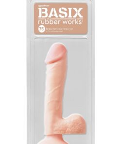 Basix Dong Suction Cup 7.5in - Vanilla