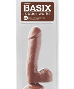 Basix Dong Suction Cup 7.5in - Chocolate
